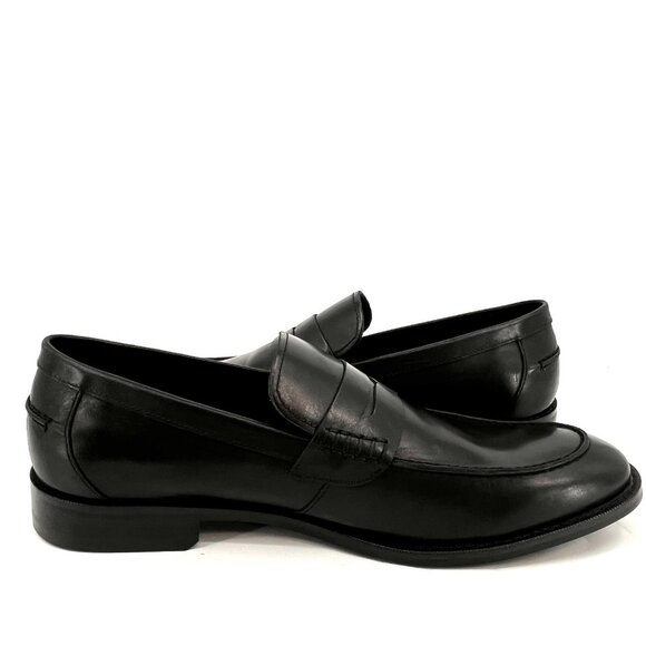 Bloomingdale’s Men’s Store Penny Loafer Black Size 10.5 Leather Slip On main image 12